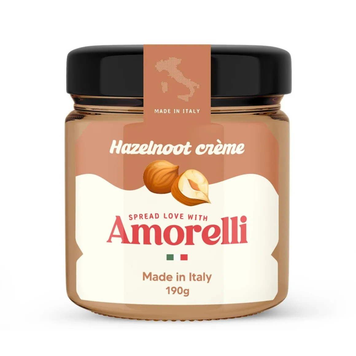Amorelli Hazelnoot Spread 190g