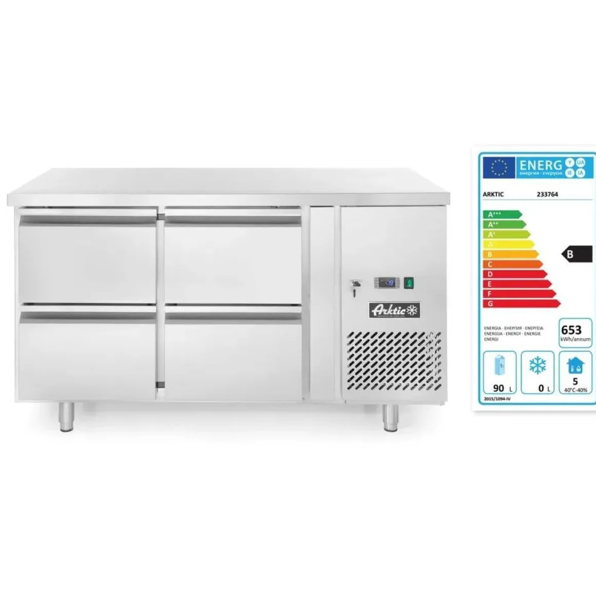 Arktic Koelwerkbank met 4 lades Profi Line 280L