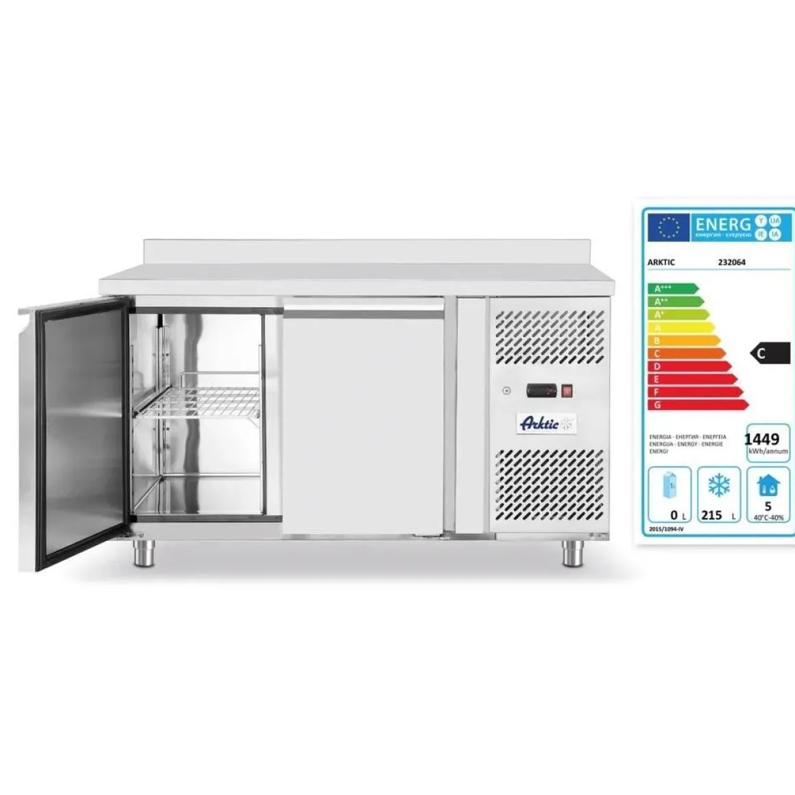 Arktic Vrieswerkbank met 2 deuren Profi Line 280L