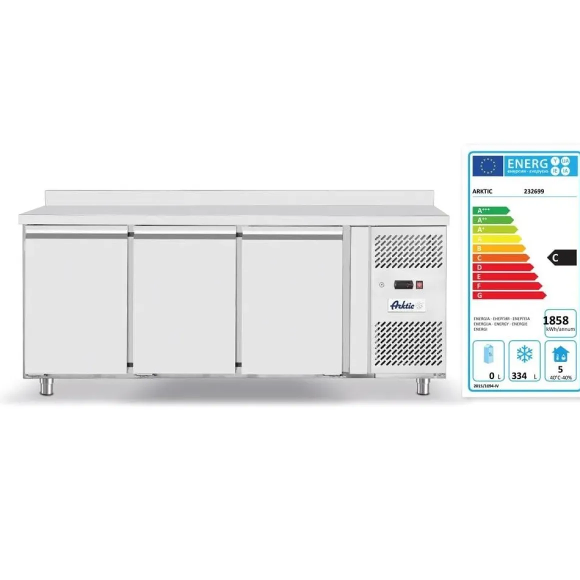 Arktic Vrieswerkbank met 3 deuren Profi Line 420L