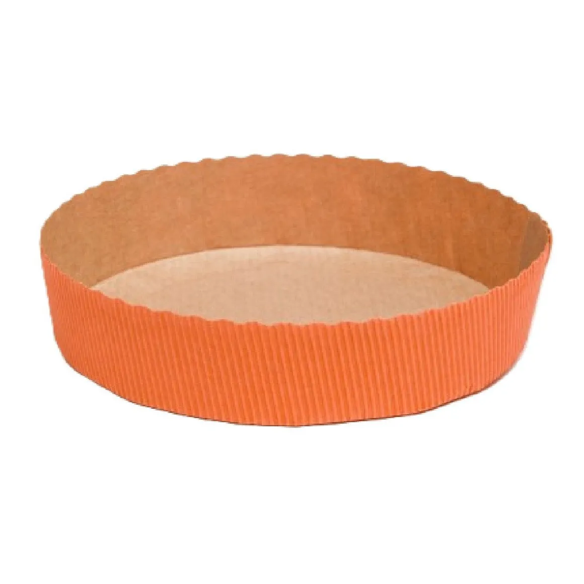 Bakvorm Karton Rond Ø15,5x3,5cm Oranje (per stuk)