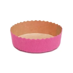 Bakvorm Karton Rond Ø10x3cm Roze (per stuk)
