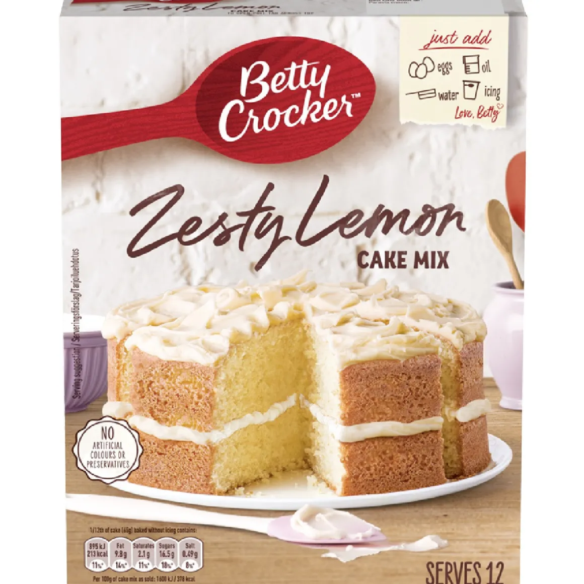 Betty Crocker Citroen Cakemix 425g
