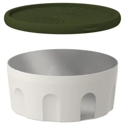 Biesse Bewaardoos Rond Luchtdicht Groen/Transparant 1,5L