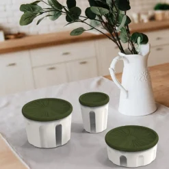 Biesse Bewaardoos Rond Luchtdicht Groen/Transparant 1,5L