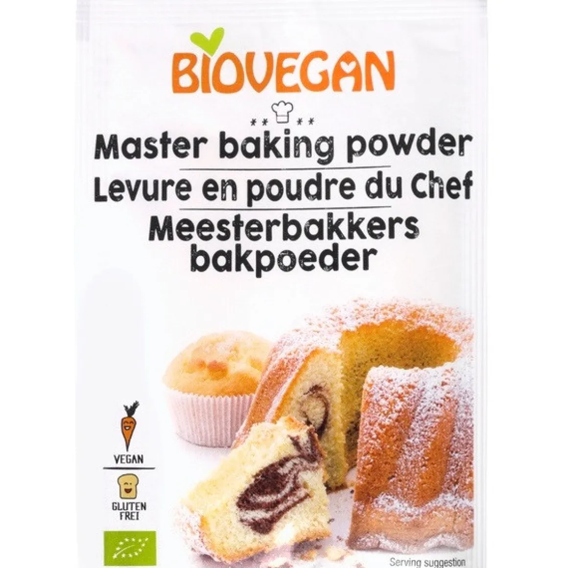BioVegan Bakpoeder Biologisch 51g (3x17g)
