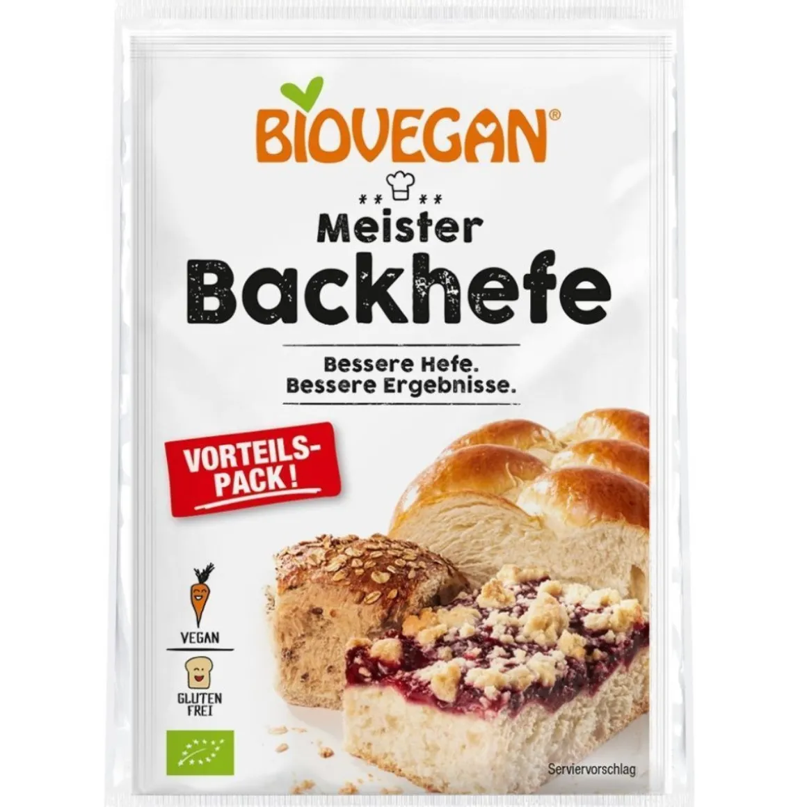 BioVegan Meesterbakkersgist Biologisch 3x7g