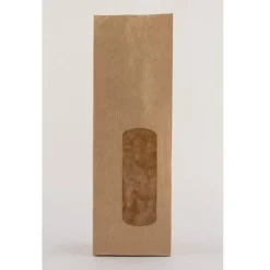 Blokbodemzak Papier Kraft 70 + 40 x 200mm 50st.
