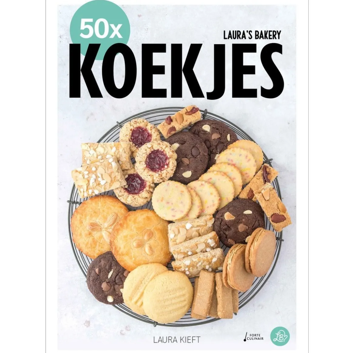 Boek: 50x Koekjes - Laura's Bakery
