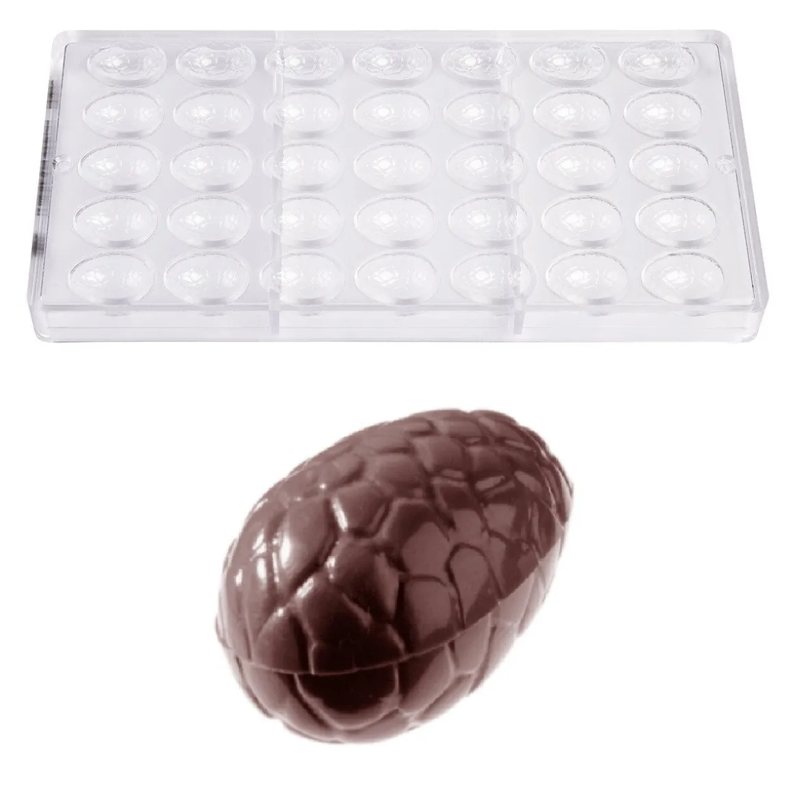 Bonbonvorm Chocolate World Ei Kroko (35x) 29x21x10mm