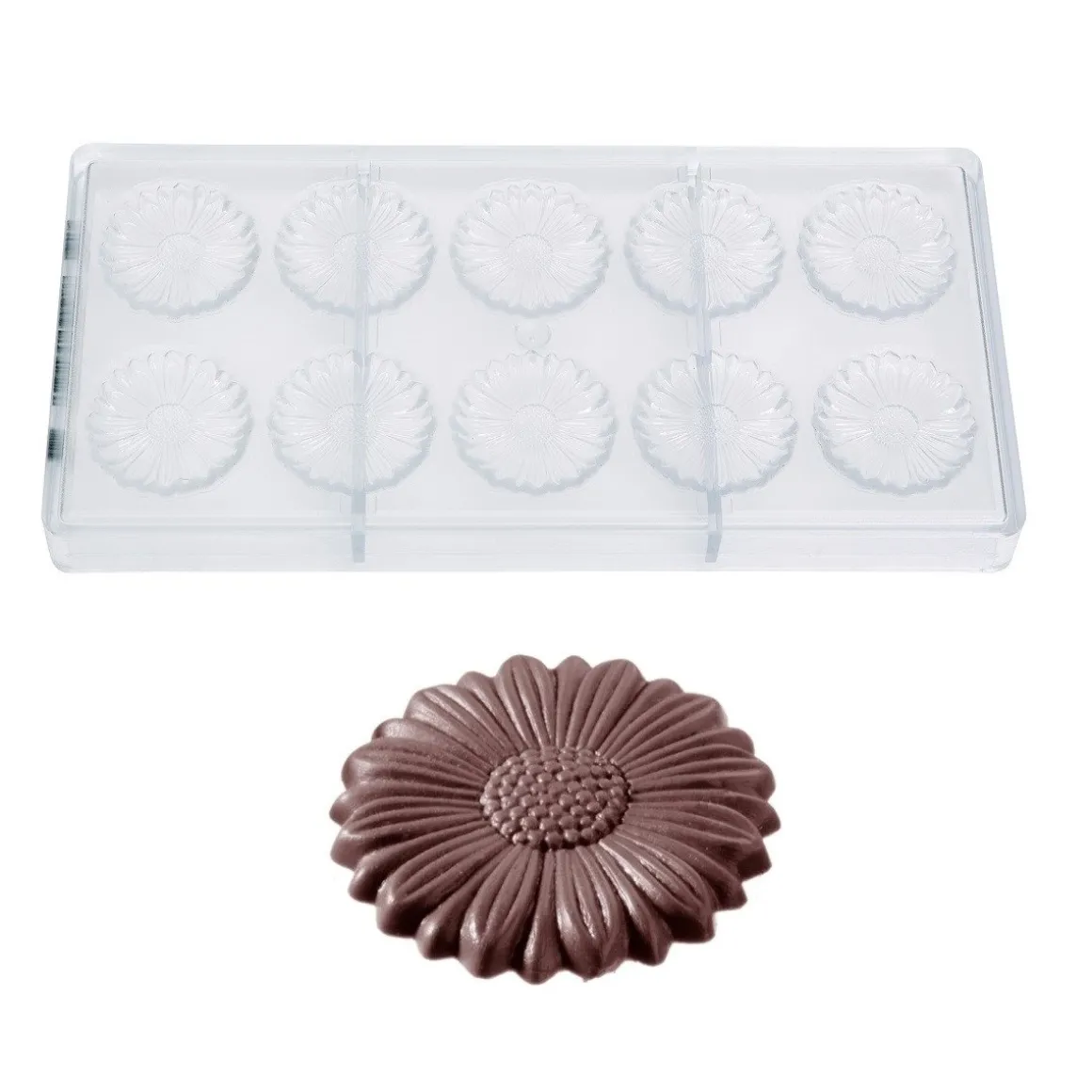 Bonbonvorm Chocolate World Zonnebloem (10x) 43x5 mm