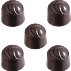 Bonbonvorm Chocolate World Rond Swirl (40x) Ø28 mm