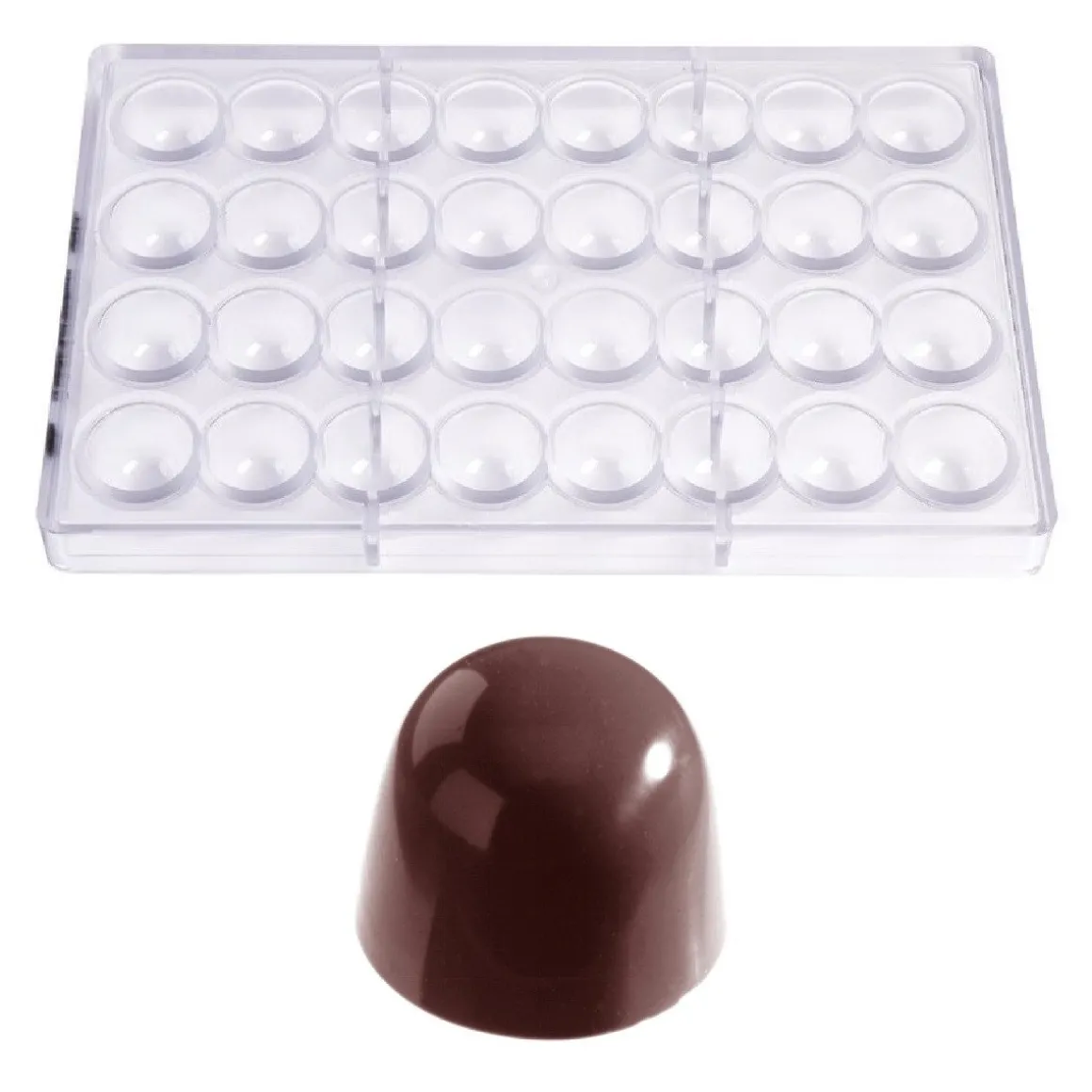 Bonbonvorm Chocolate World Kegel (32x) 29x23mm