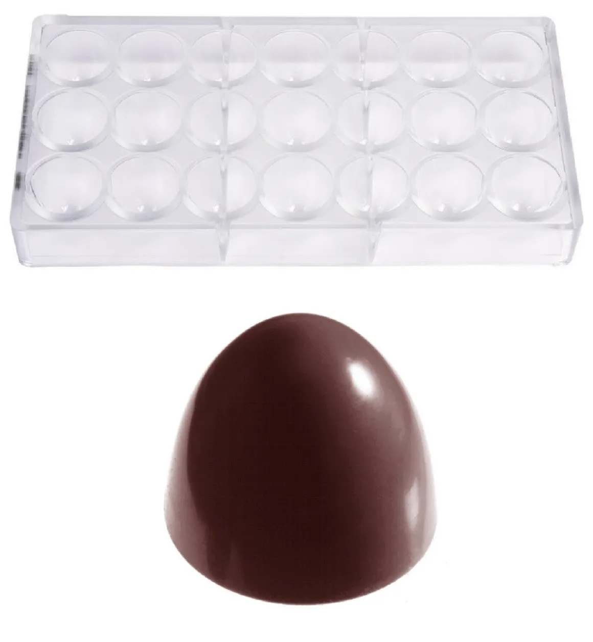 Bonbonvorm Chocolate World Truffel (21x) 35x30mm