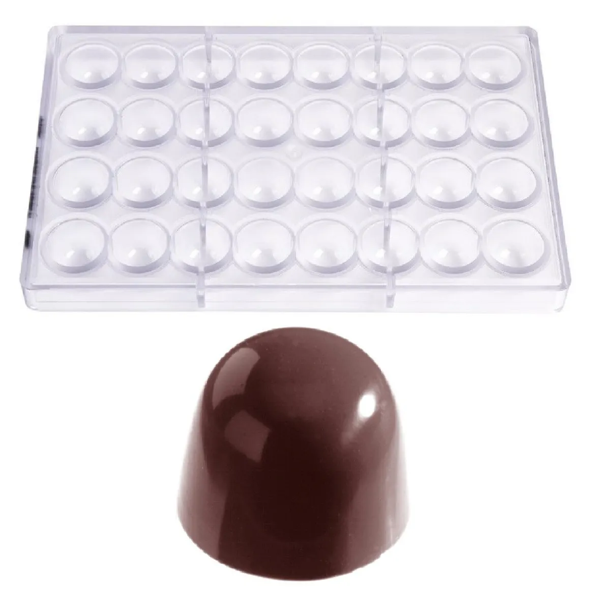 Bonbonvorm Chocolate World Kegel (32x) Ø29x21mm