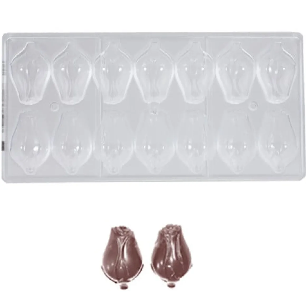 Bonbonvorm Chocolate World Roos (14x) 54x32x16 mm