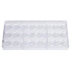 Bonbonvorm Chocolate World Halve Bol Facet (24x) Ø30x15mm