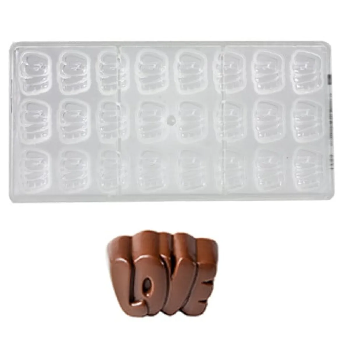 Bonbonvorm Chocolate World Love Praline (24x) 33x22,50x16mm