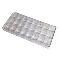 Bonbonvorm Chocolate World Kubus (24x) 26x18,5mm**