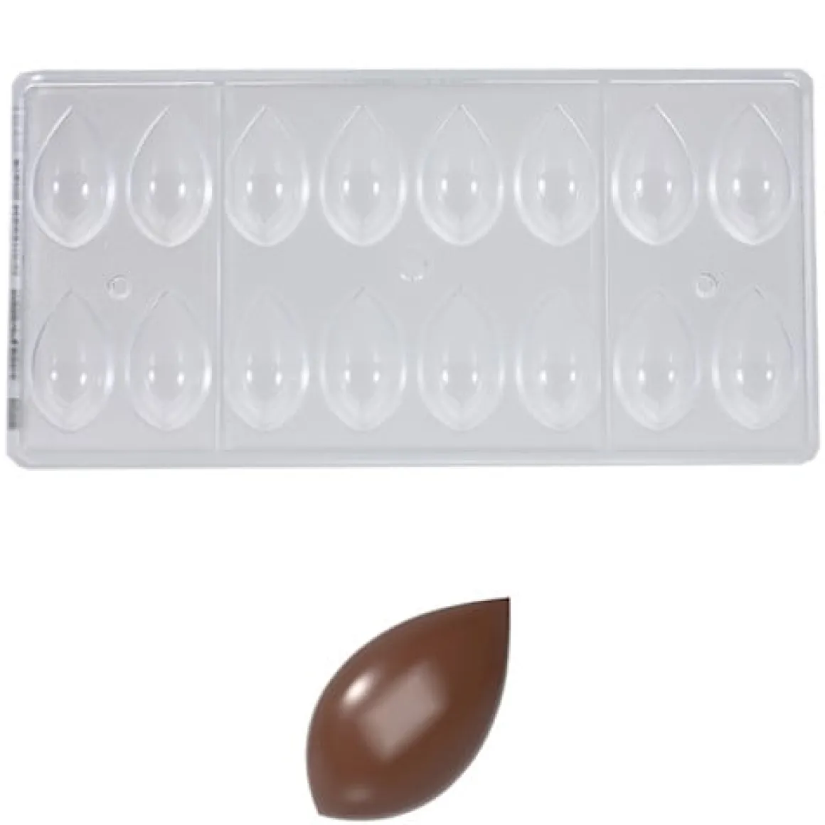Bonbonvorm Chocolate World Quenelle (16x) 45,5x25x12,5 mm