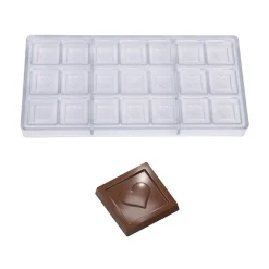 Bonbonvorm Chocolate World Hart Caraque (21x) 32x5mm