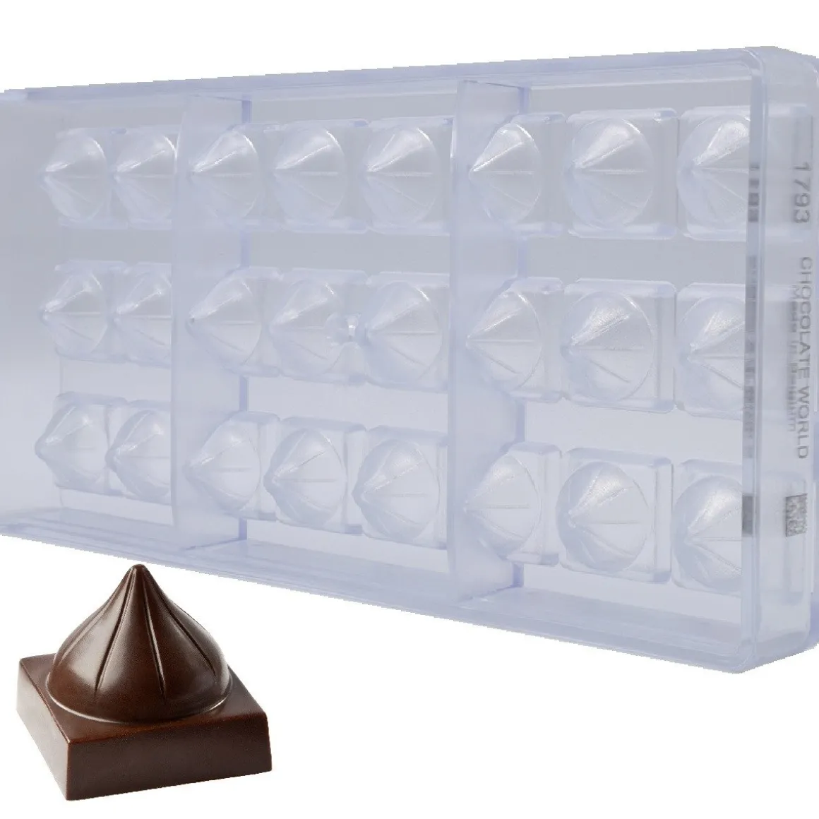 Bonbonvorm Chocolate World Koepel (24x) 26x26x23,5mm**