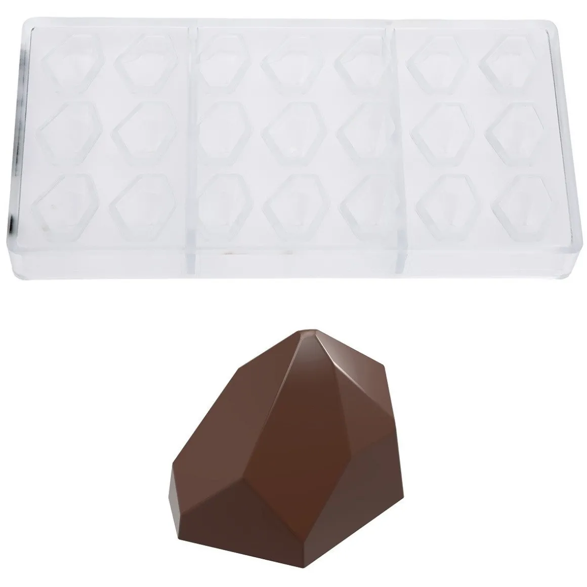 Bonbonvorm Chocolate World The Crystal (21x) 31x26x30mm