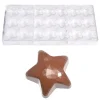 Bonbonvorm Chocolate World Ster Facet (21x) 35,5x17mm
