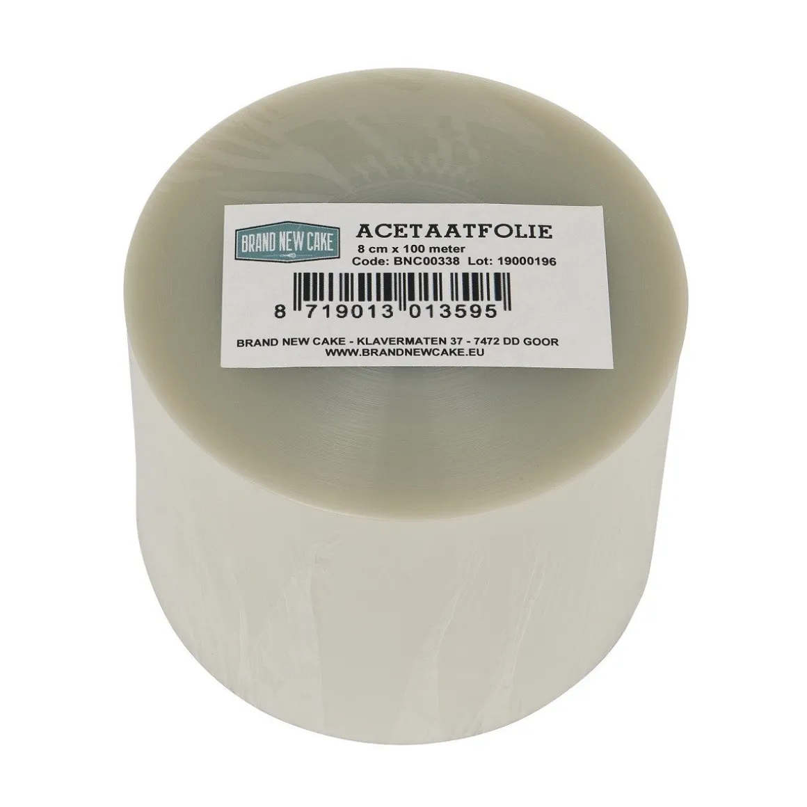 BrandNewCake Acetaatfolie rol 8 cm x 100 m