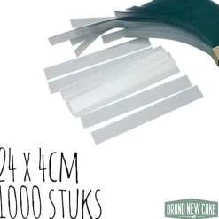 BrandNewCake Acetaatfolie stroken 24x4cm 1000 stuks