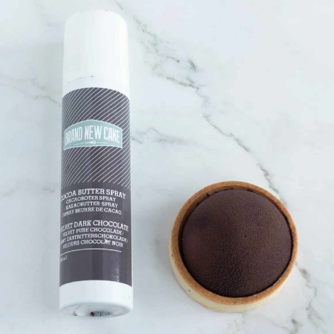 BrandNewCake Cacaoboter spray Velvet Puur choco kleur 100ml