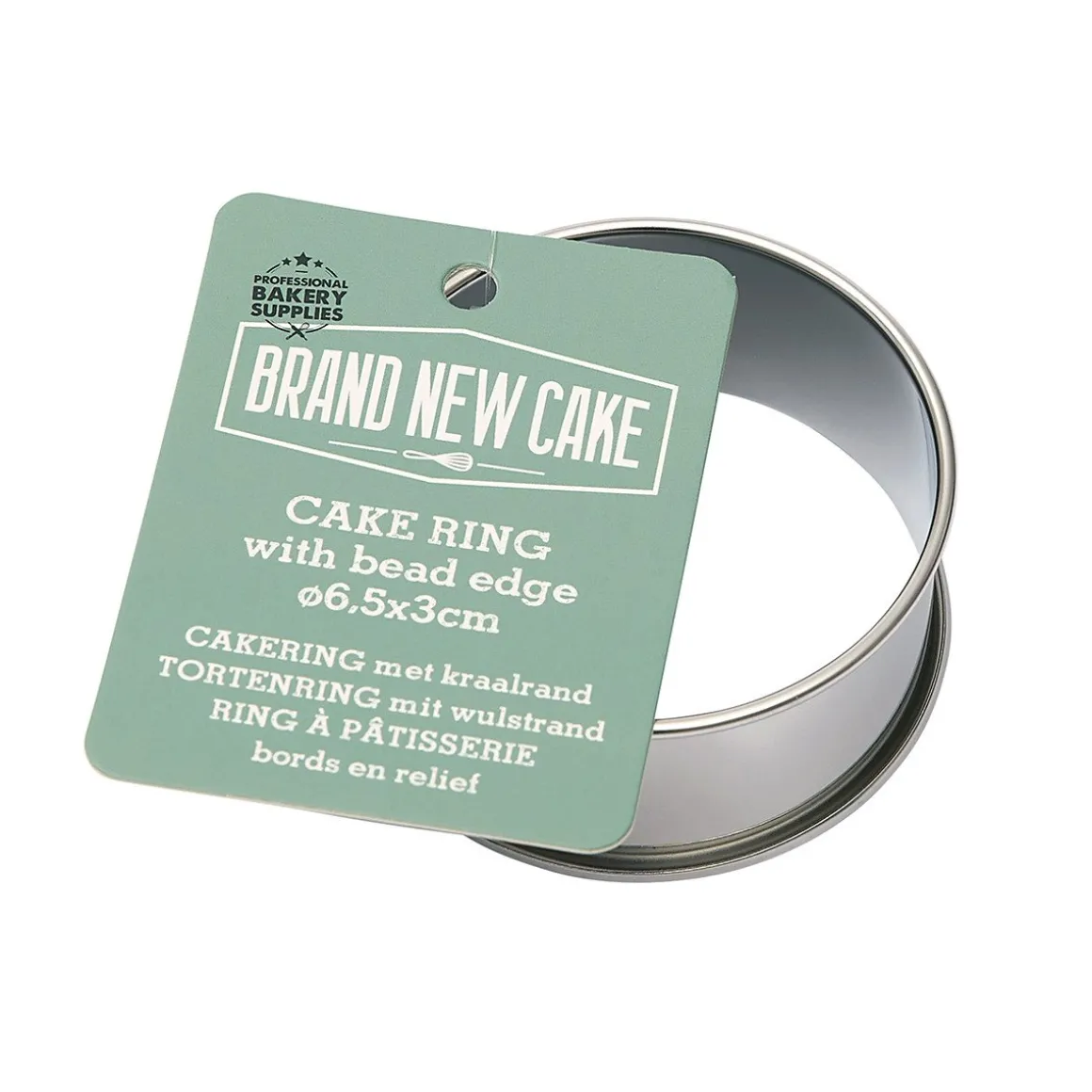 BrandNewCake Cakering met Kraalrand Ø6,5x3cm