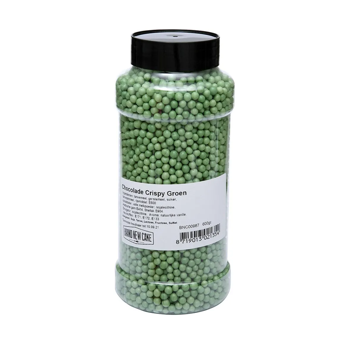 BrandNewCake Chocolade Crispy Parels Groen 600g