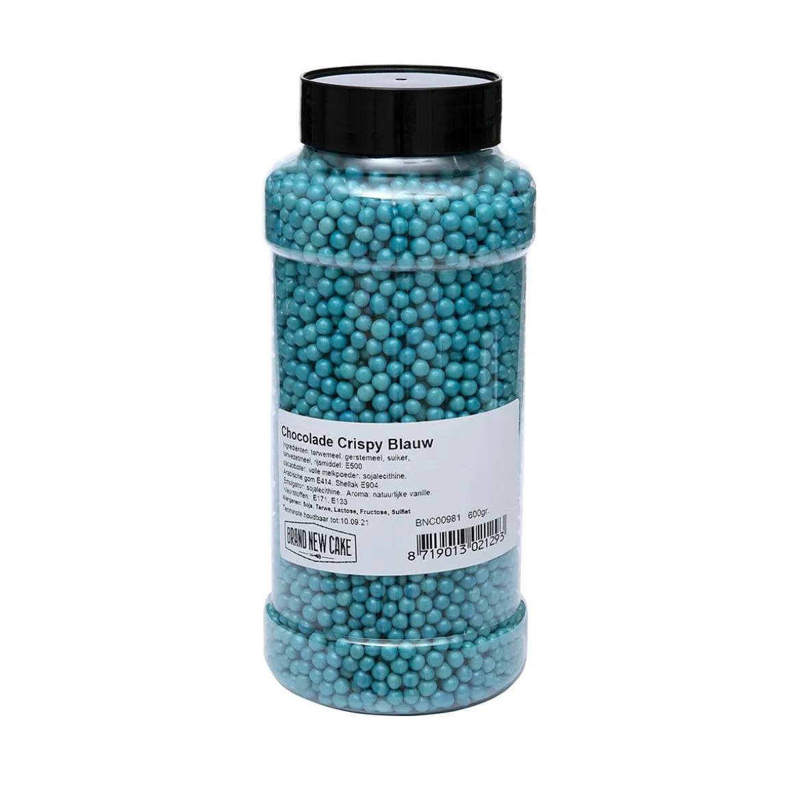 BrandNewCake Chocolade Crispy Parels Blauw 600g**