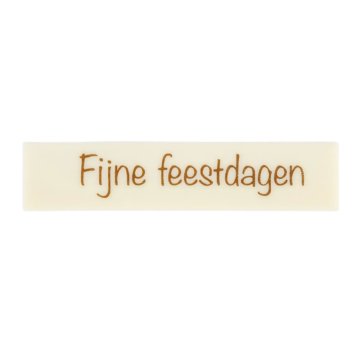 BrandNewCake Chocoladedecoratie Fijne Feestdagen Wit 120st