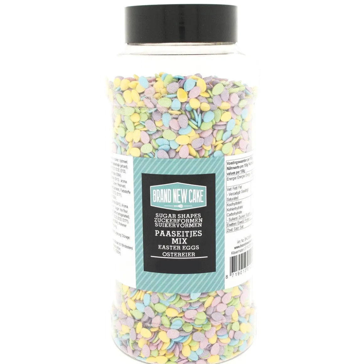 BrandNewCake Confetti Ei Vormpjes 500gr.
