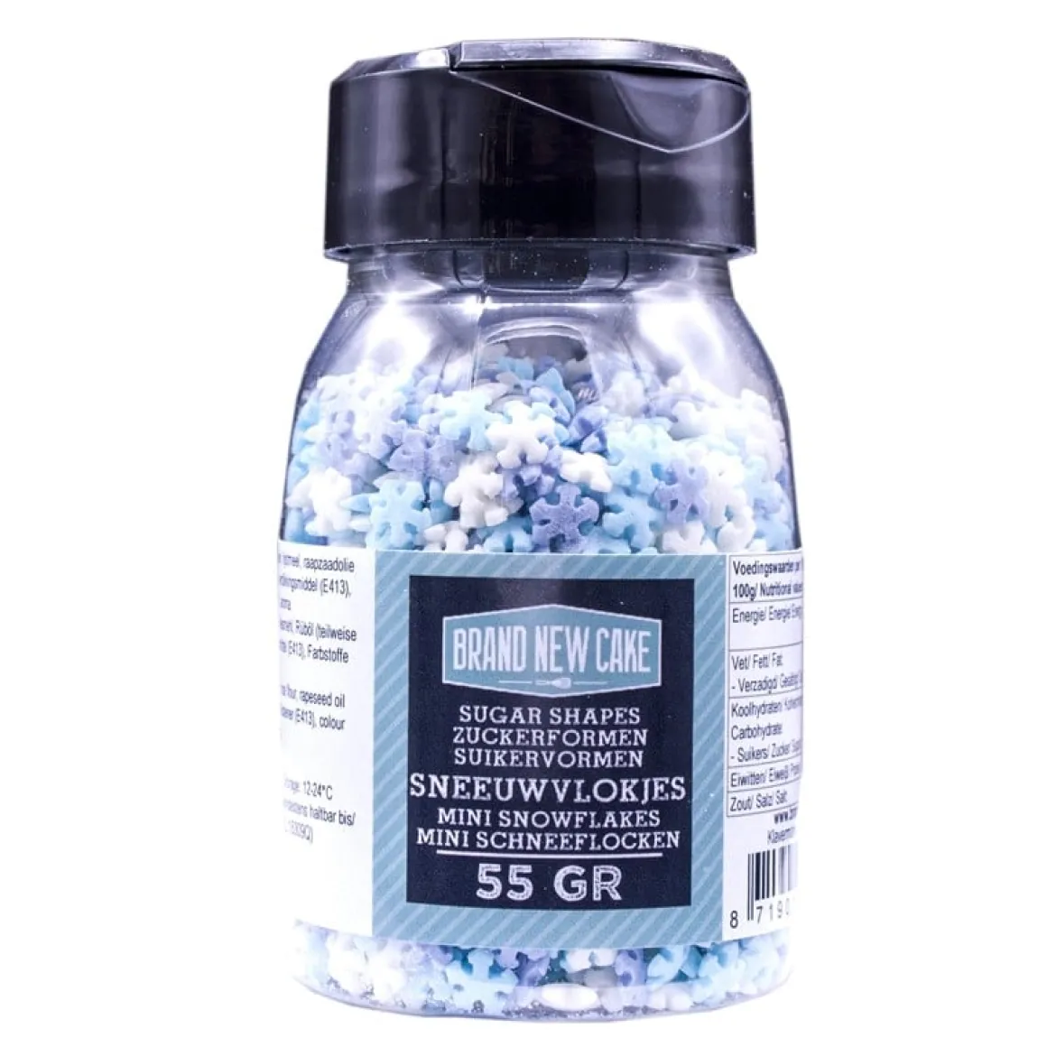 BrandNewCake Confetti Mini Sneeuwvlokken 3 Kleuren 55gr.