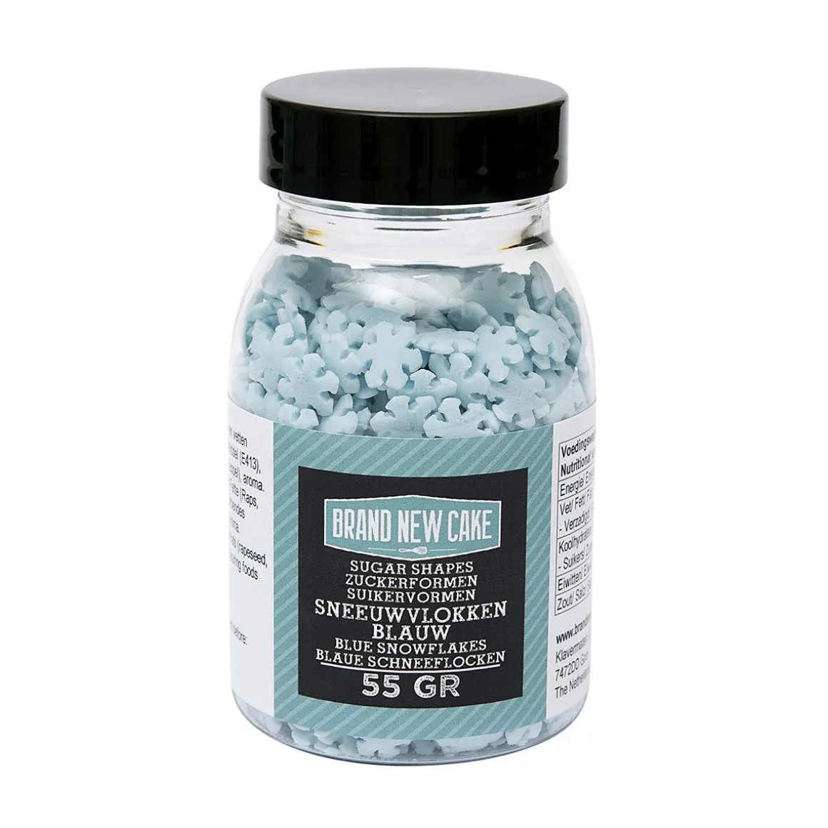BrandNewCake Confetti Sneeuwvlokken Blauw 55gr.**