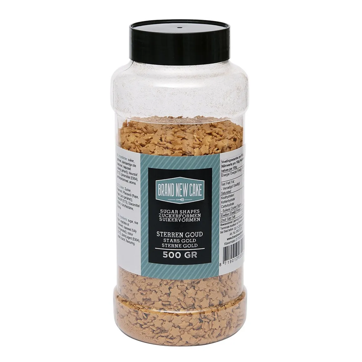 BrandNewCake Confetti Sterren Goud 7mm 500gr.
