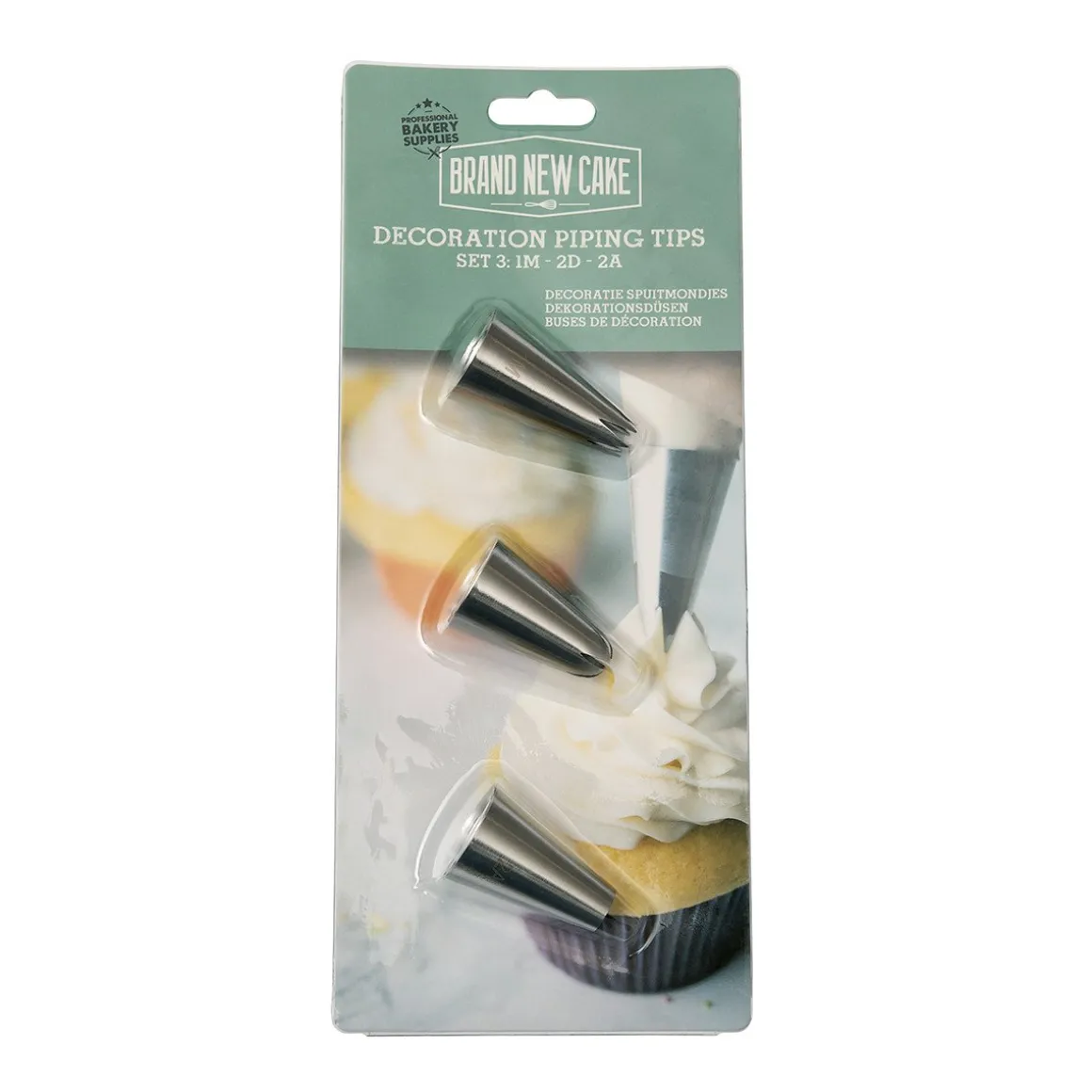 BrandNewCake Decoratie Spuitmondjes Set/3 (1M, 2D, 2A)