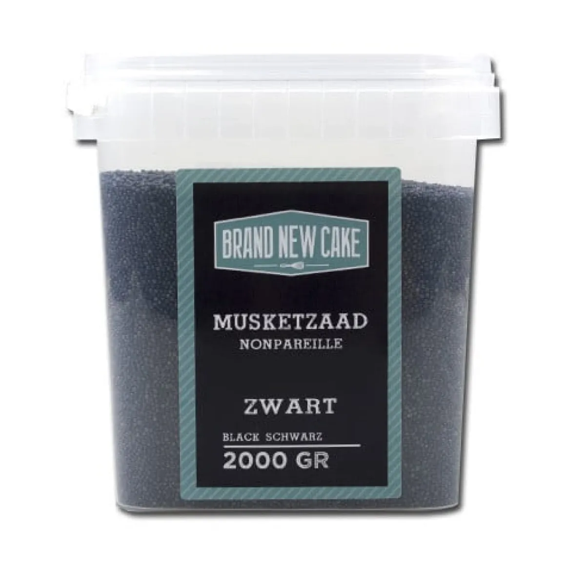 BrandNewCake Musketzaad Zwart 2000gr.