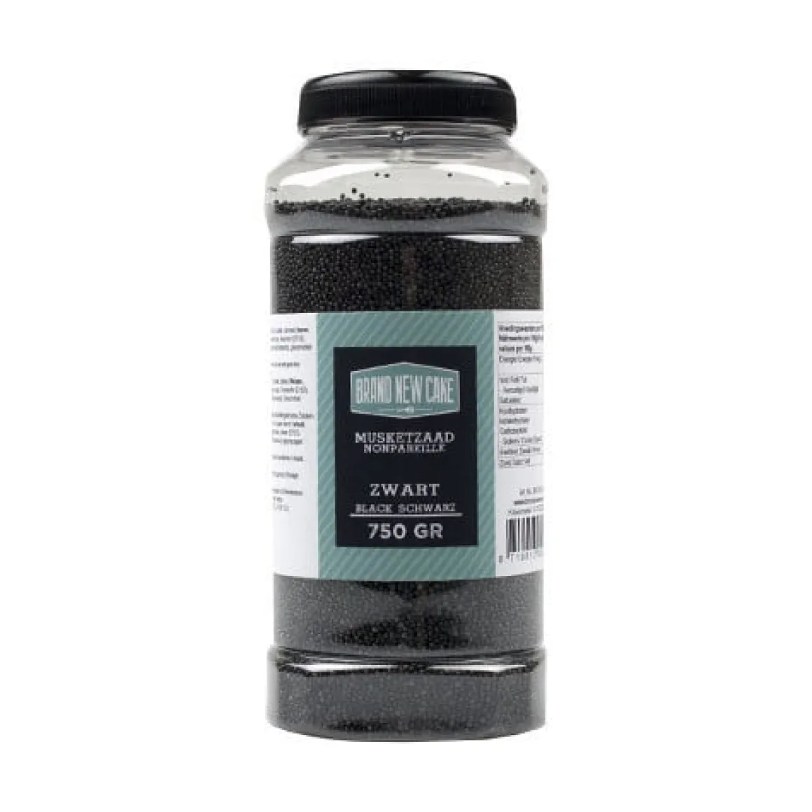 BrandNewCake Musketzaad Zwart 750gr.