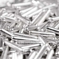 BrandNewCake Sugar Rods Metallic Zilver 80gr.
