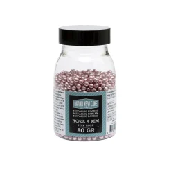BrandNewCake Suikerparels Metallic Roze 4mm 80gr.