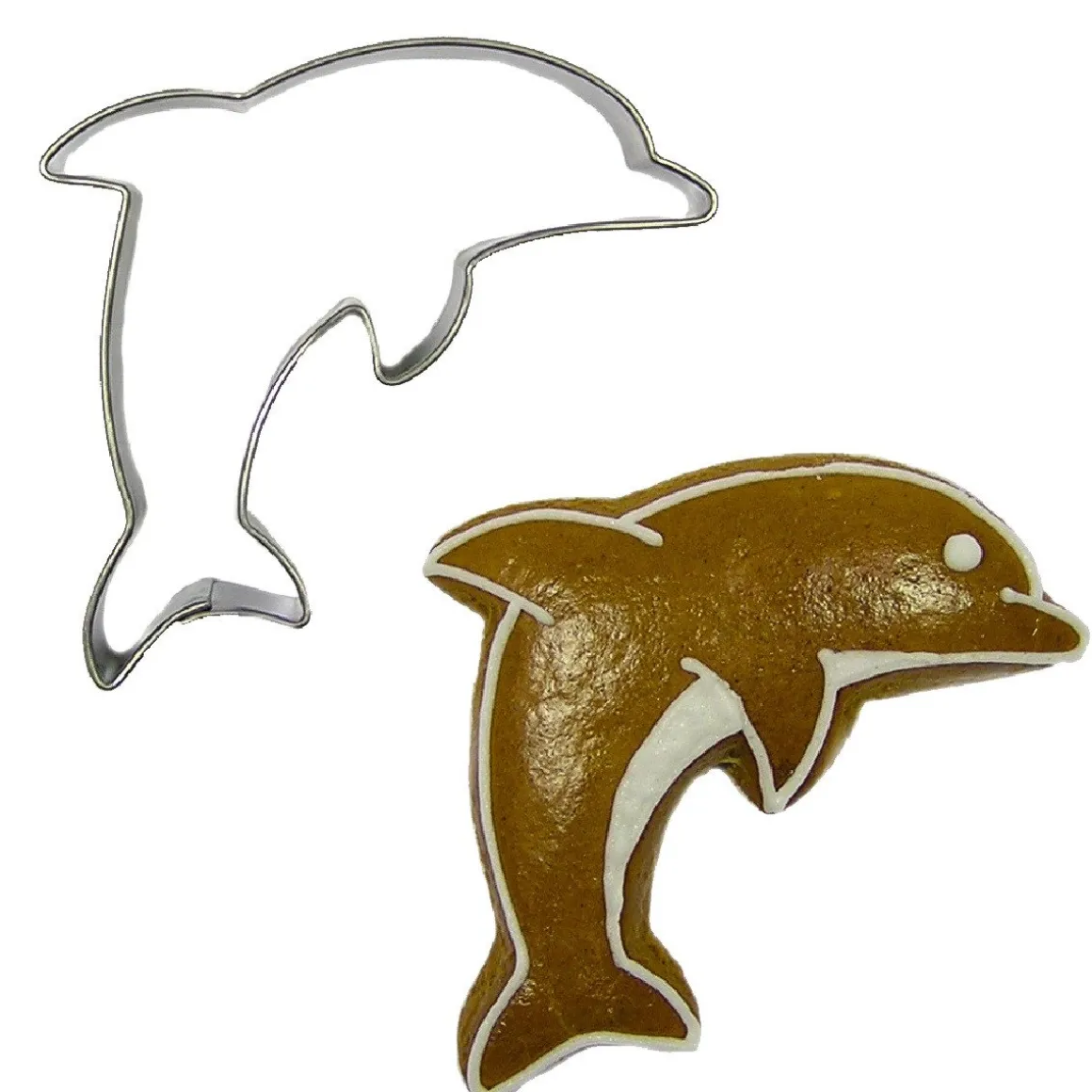 BrandNewCake Uitsteker Dolfijn RVS 7cm