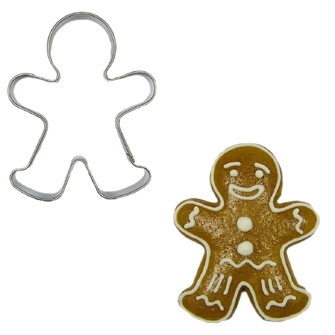 BrandNewCake Uitsteker Gingerbread Man RVS 4cm