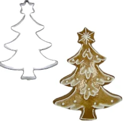 BrandNewCake Uitsteker Kerstboom met Ster RVS 7,5cm