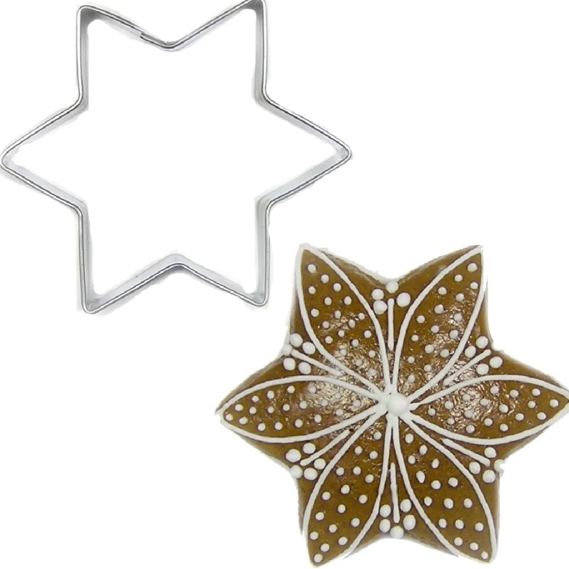 BrandNewCake Uitsteker Ster RVS 6cm