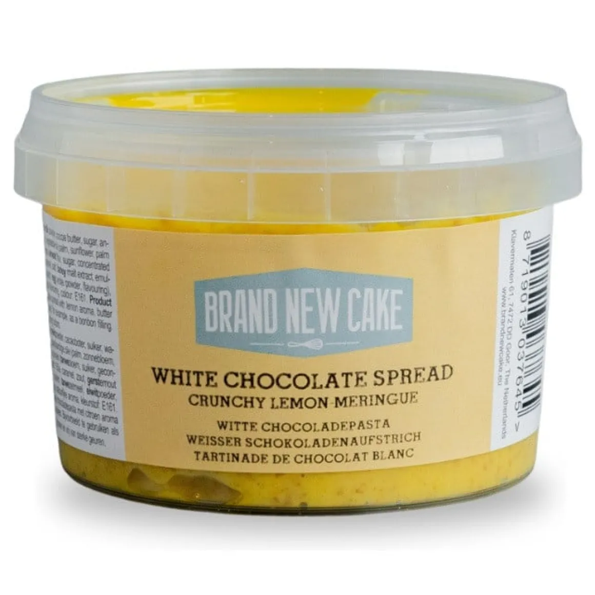 BrandNewCake Witte Chocopasta Crunchy Citroen-Meringue 260g