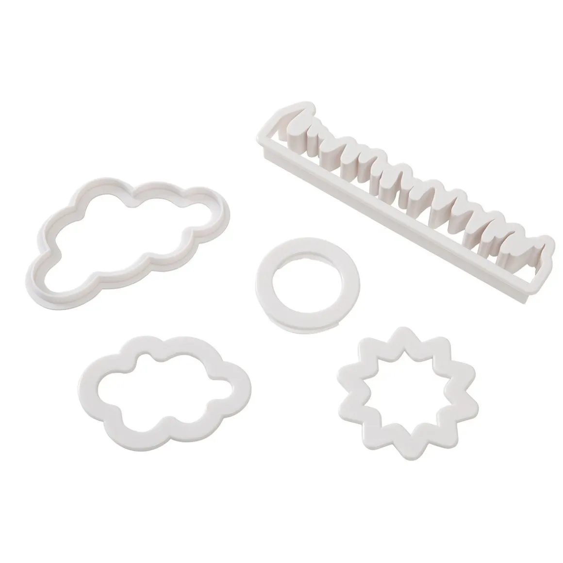 BrandNewCake Wolken & Gras Uitsteker Set/5